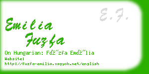 emilia fuzfa business card